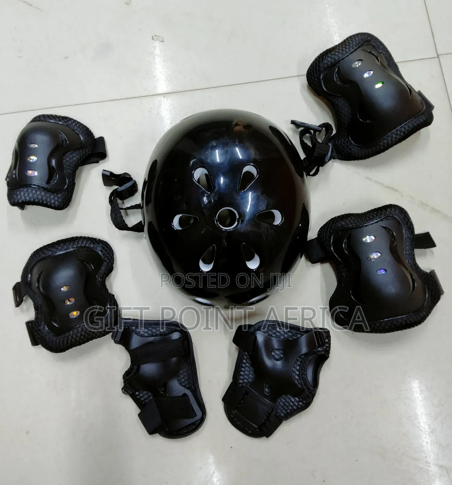 7 In1 Black Kids Protective Gears