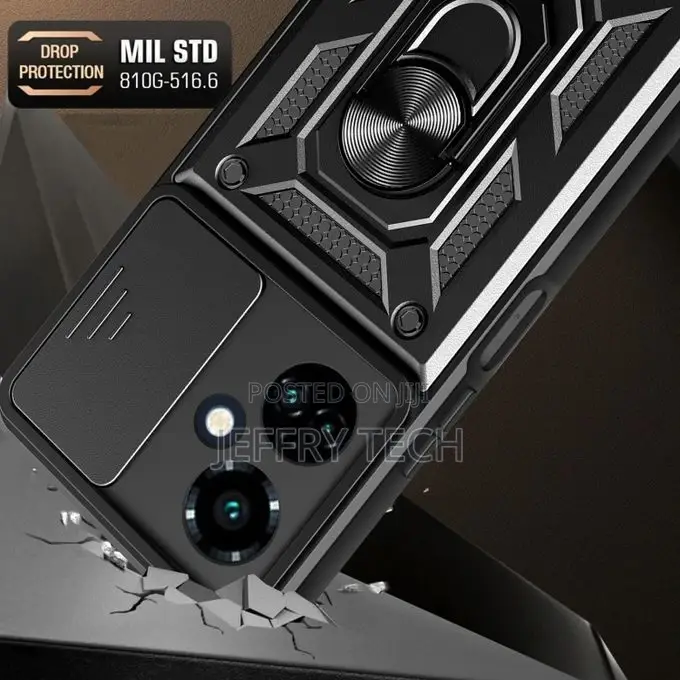 Sliding Camera Cover Phone Case for Tecno Spark 20