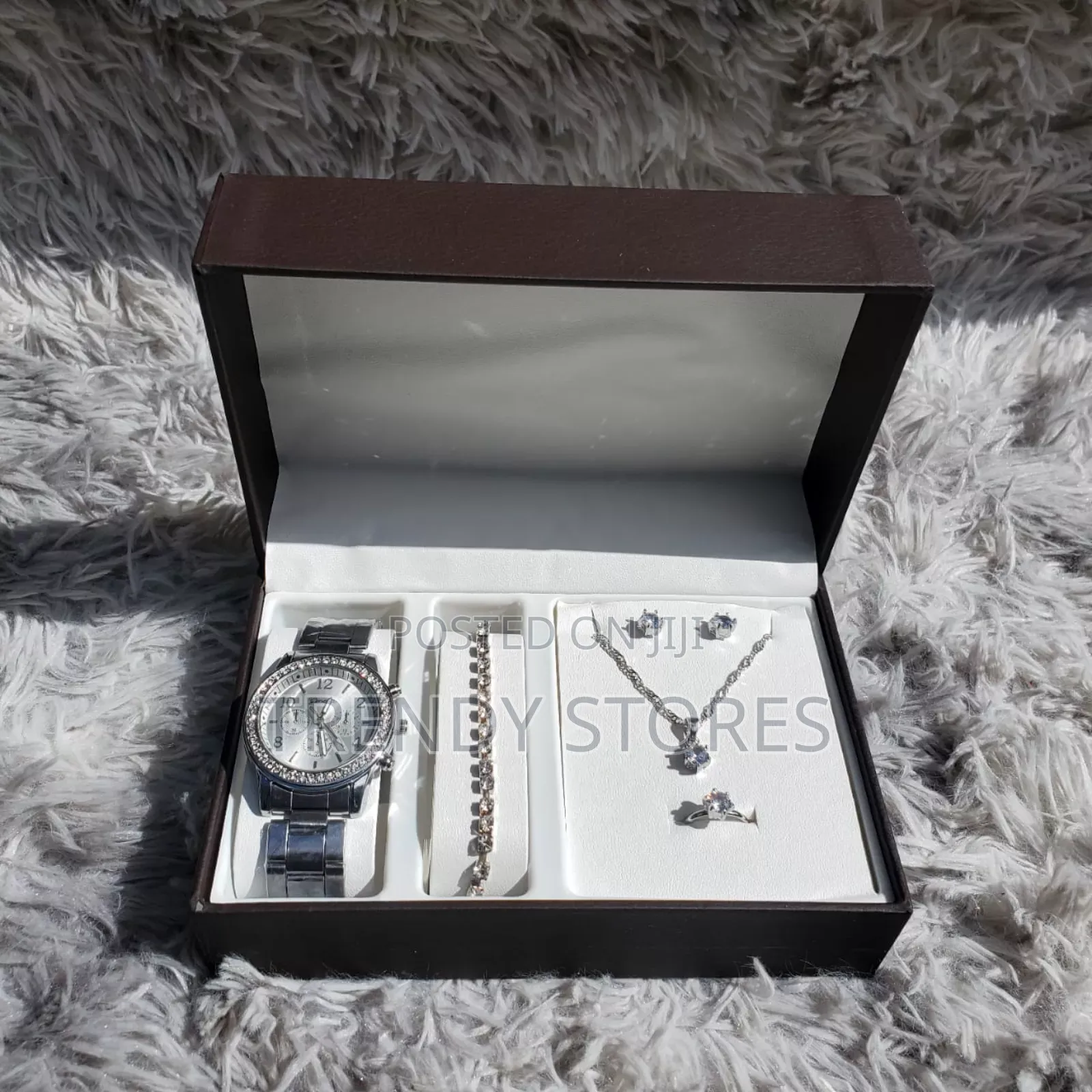 Silver Ladies Watch Gift Set