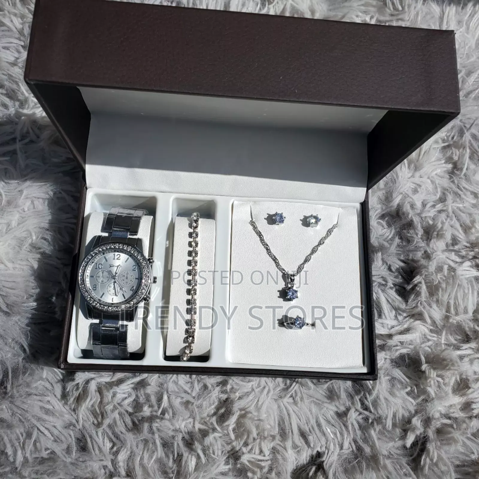 Silver Ladies Watch Gift Set