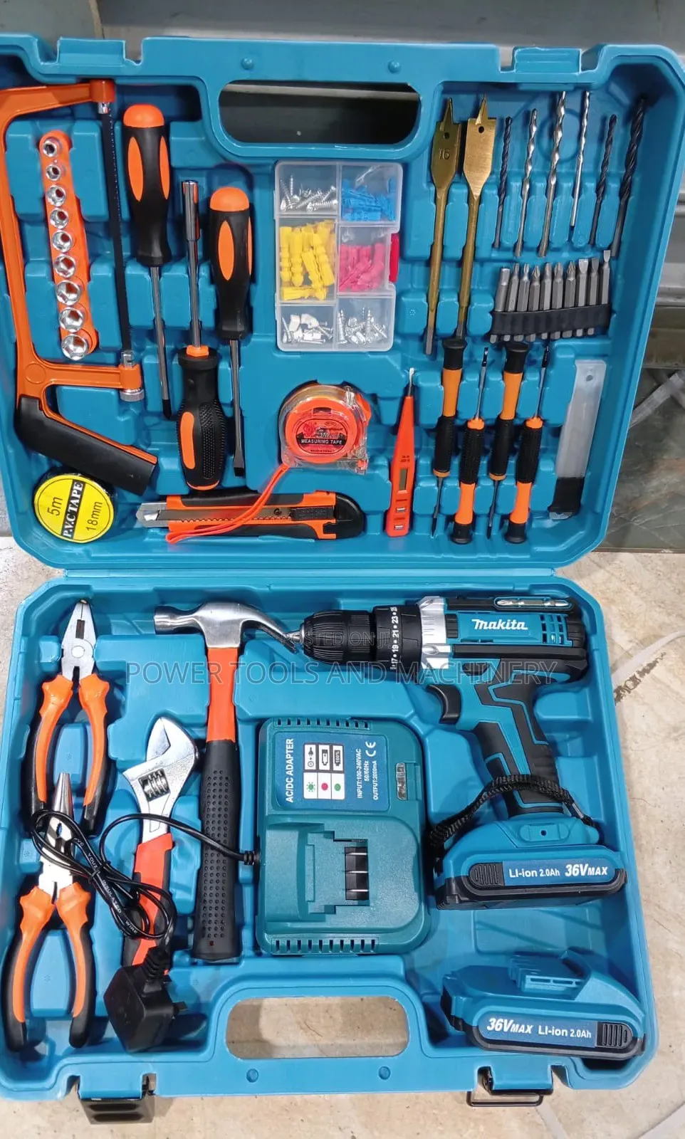 36v Makita Cordless Drill Tool Kit