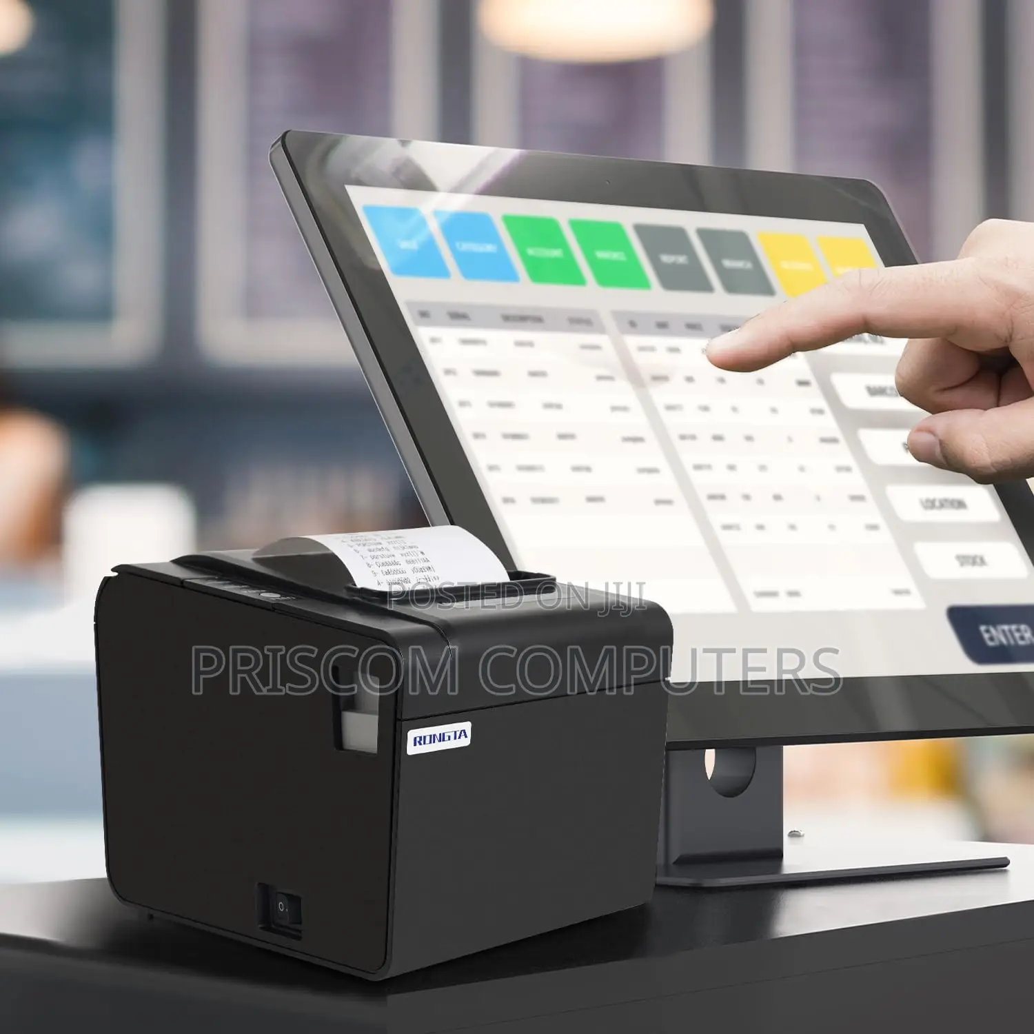 POS Receipt Printer, 80mm Thermal Receipt Printer USB Serial