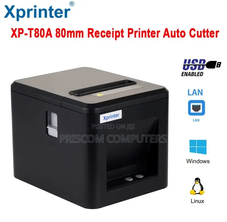 USB+Ethernet Thermal Receipts Printer, Thermal Printer 80mm