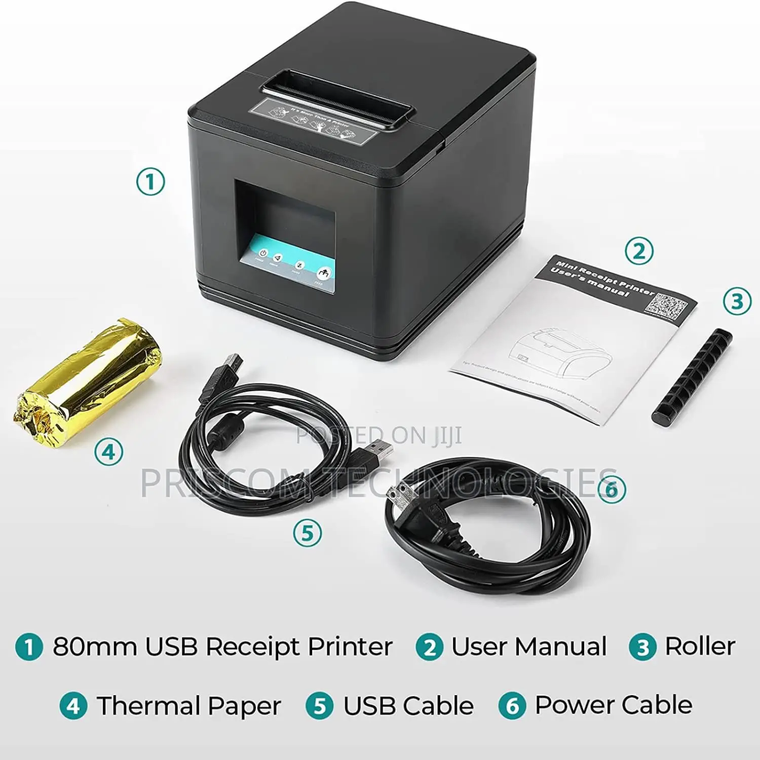 USB+Ethernet Thermal Receipts Printer, Thermal Printer 80mm
