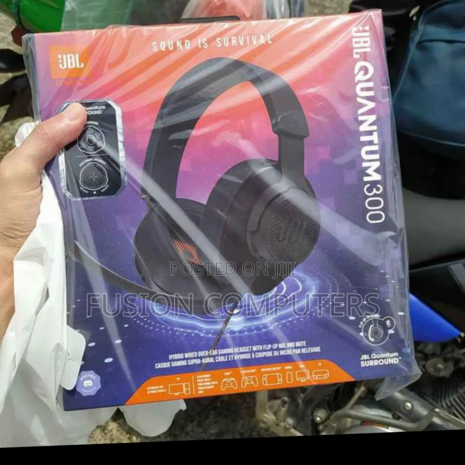 JBL Quantum 300 - Wired Over-Ear Gaming Headphones.