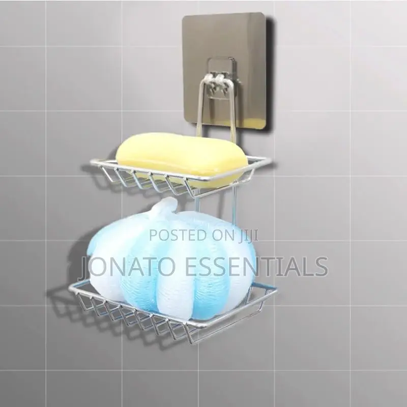 Stainless Steel Double Soap Dish Holder