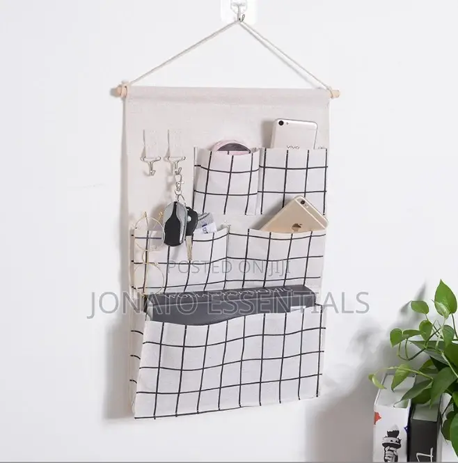 5 Pocket Wall Hanging Storage Bag Organizer