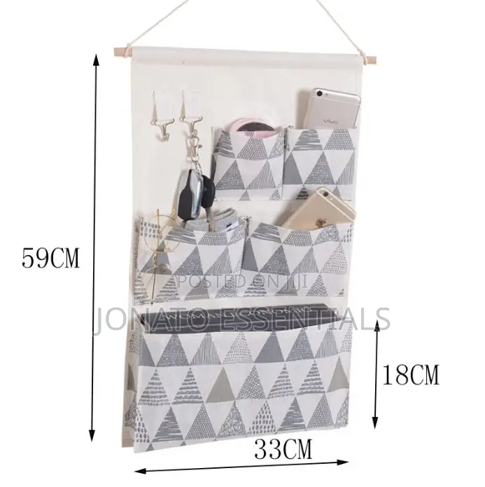 5 Pocket Wall Hanging Storage Bag Organizer