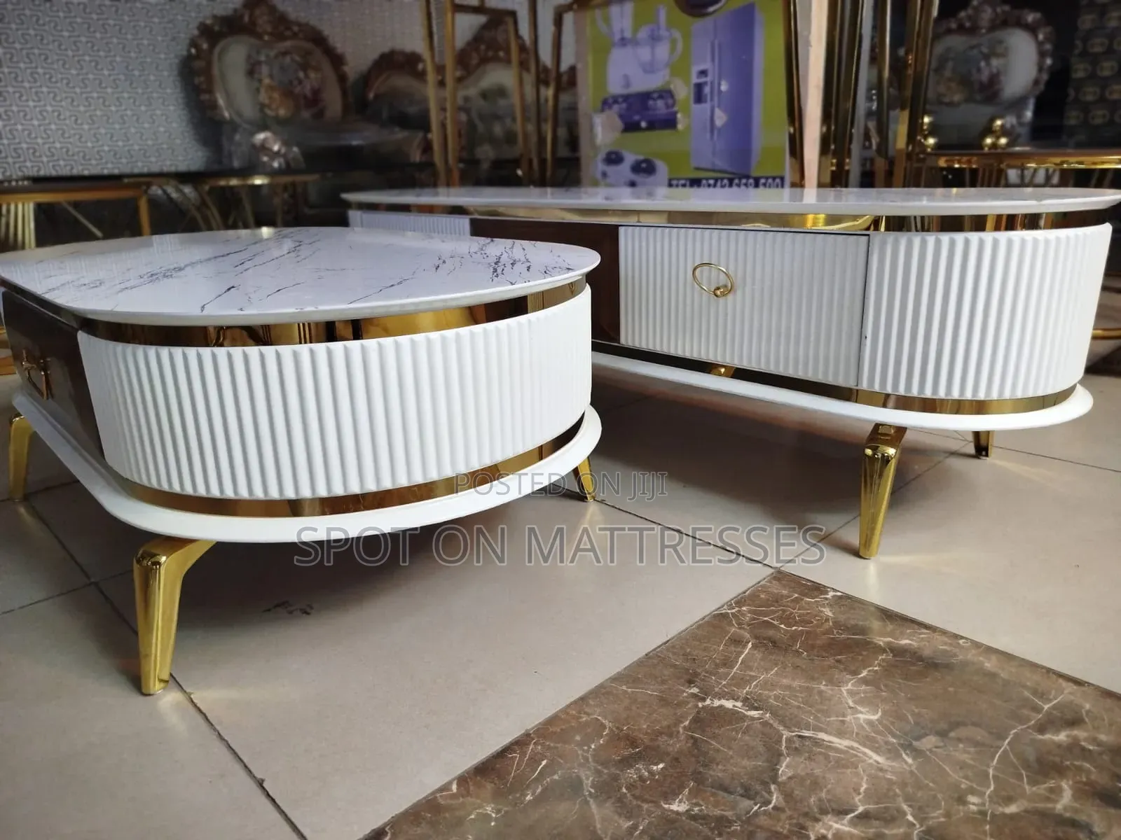 Exquisite! Coffee Table + TV Stand {Complete Set}