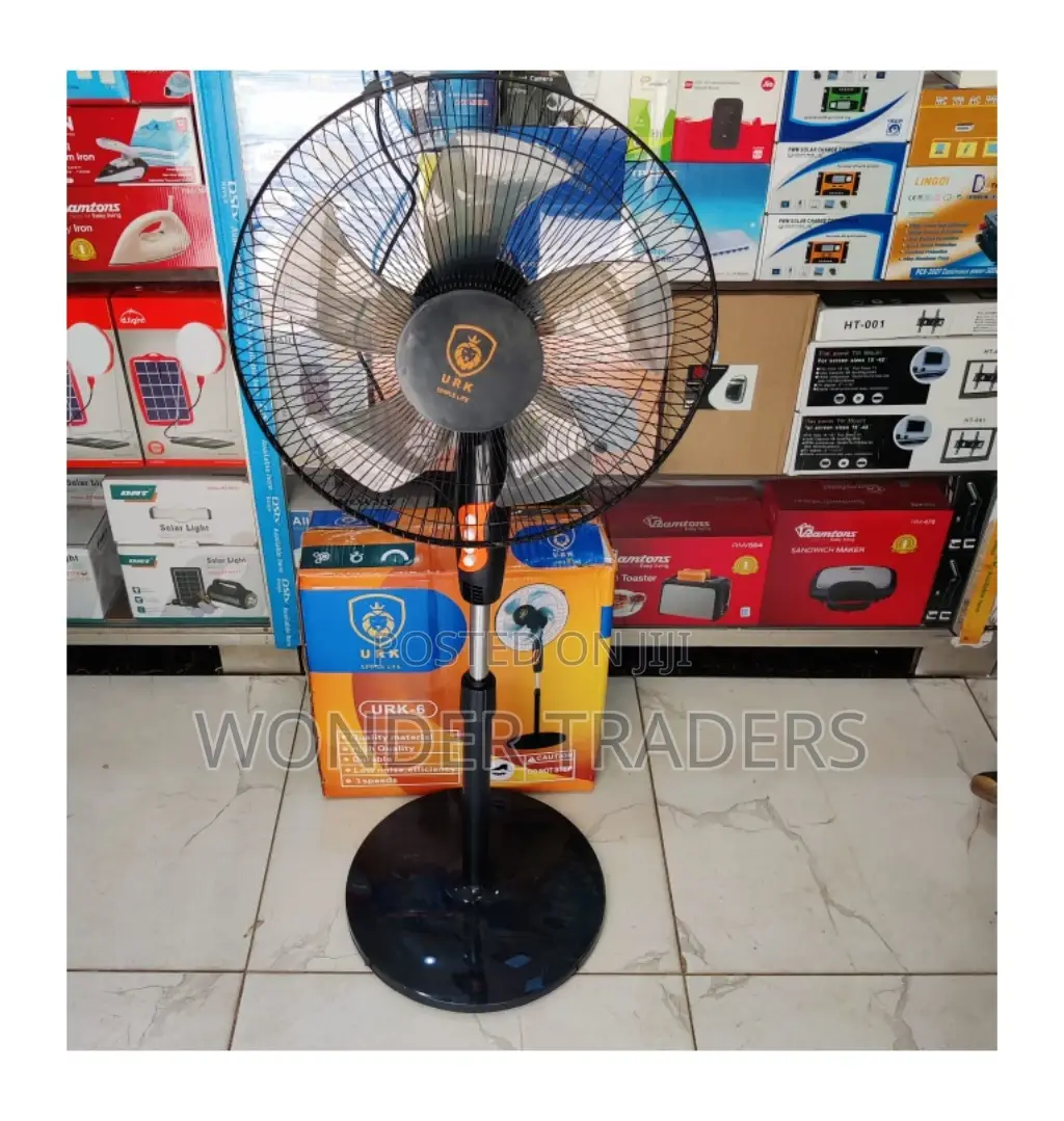*URK 16" Stand Fan, Round Base,