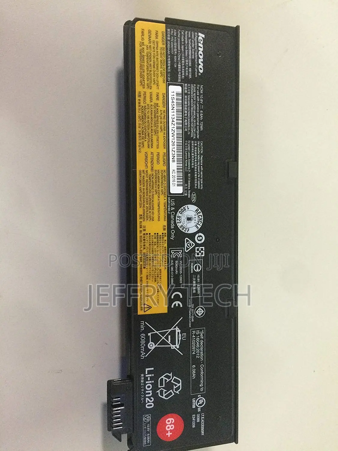 Lenovo Thinkpad Lithium Ion Battery 68+ T440 External Origin
