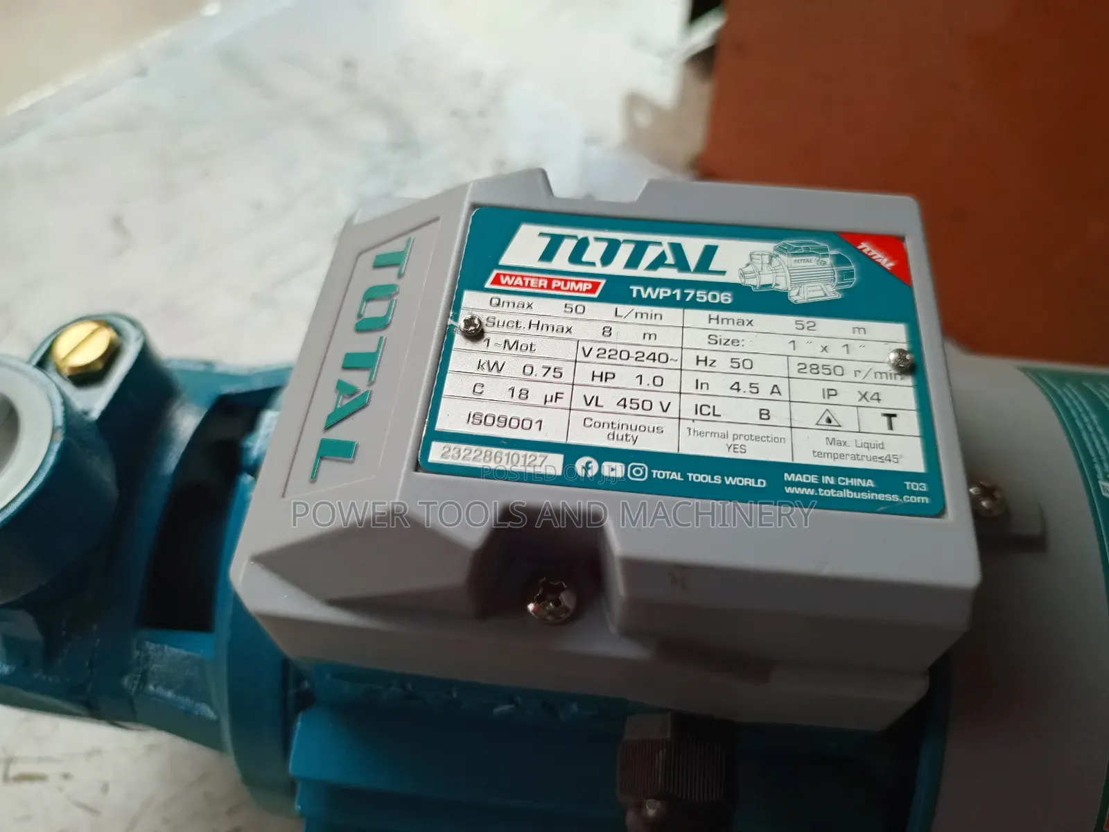 Total Booster Water Pump 1.0hp