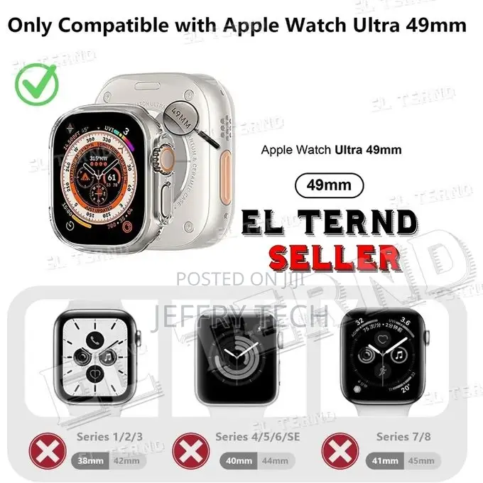 Apple Watch Ultra 49mm TPU Protective Case - Silver