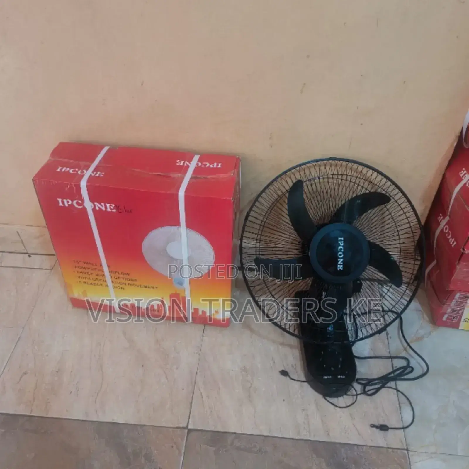 Ipcone Black Wall Mounted Fan