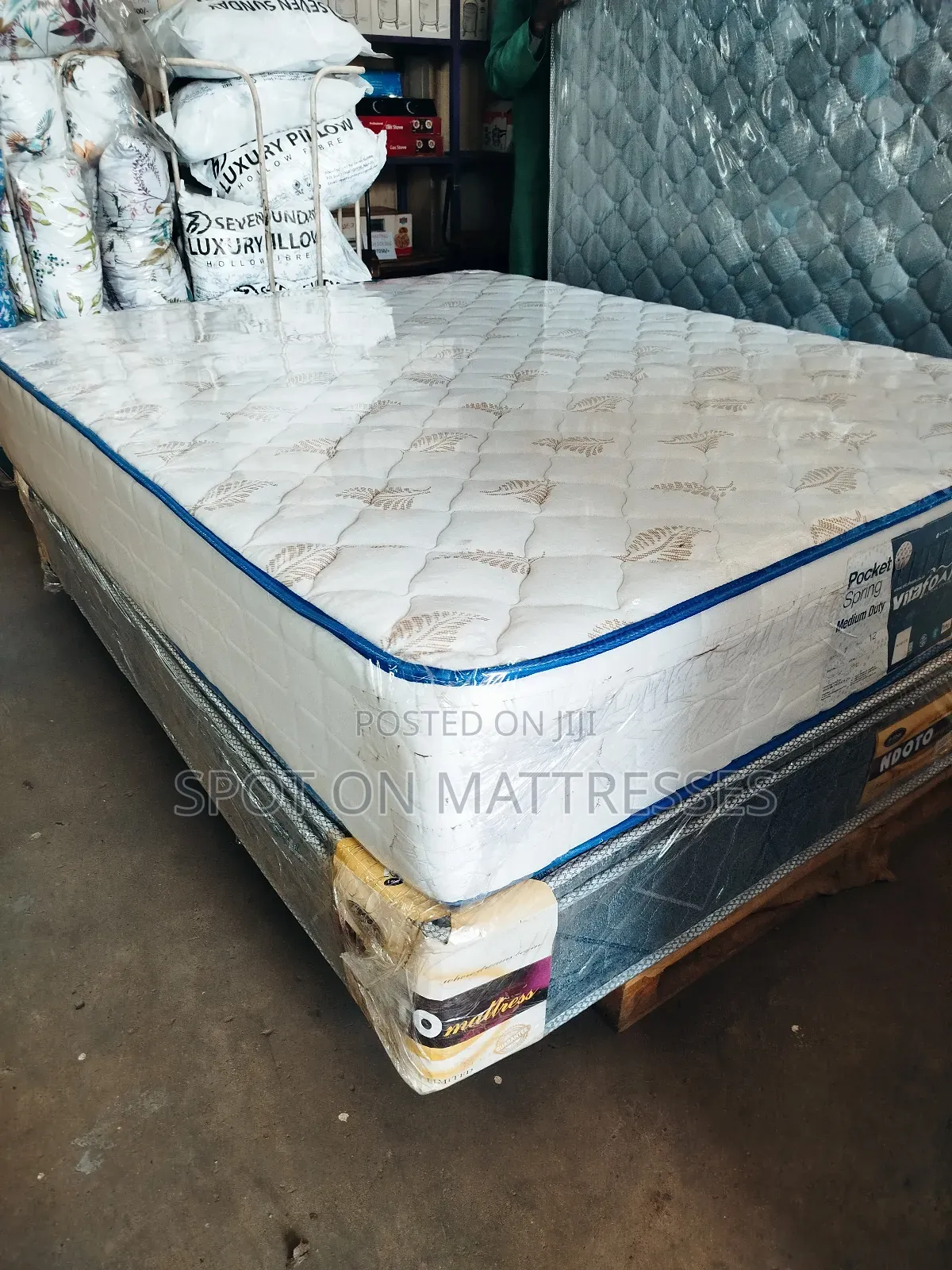 Vitafoam 6by6 10inch Pocket Spring Mattresses -Free Delivery