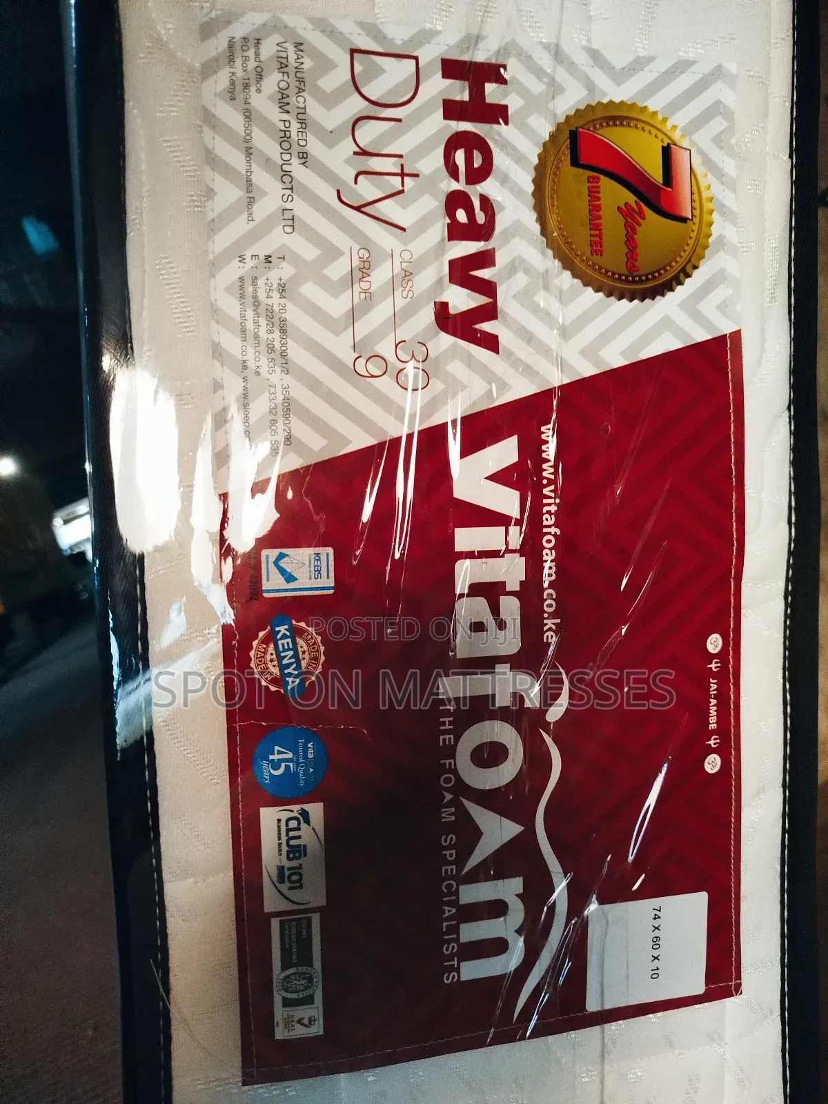 Vitafoam 5by6 10inch Heavy Duty Quilted Mattresses.