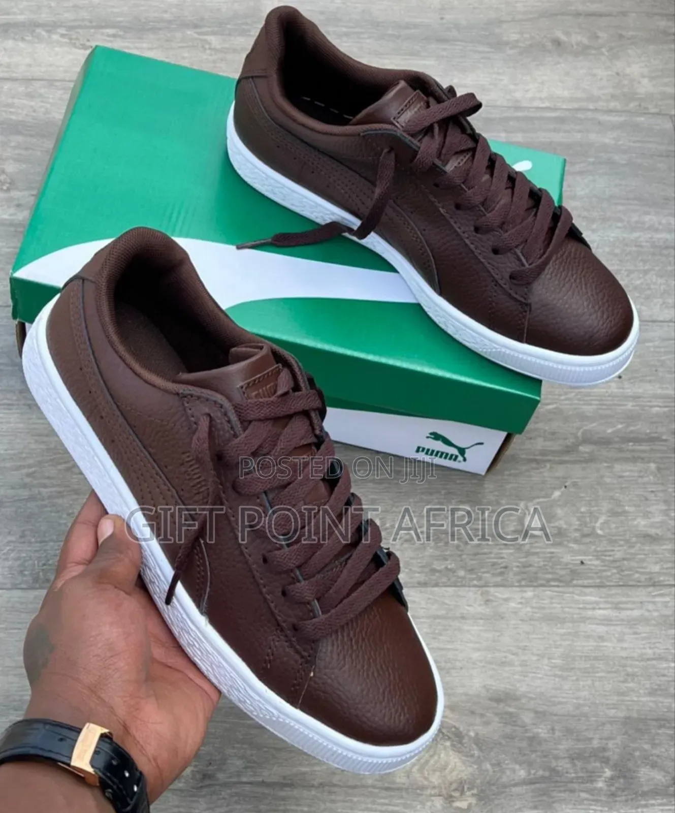 Dark Brown Puma Sneakers for Men