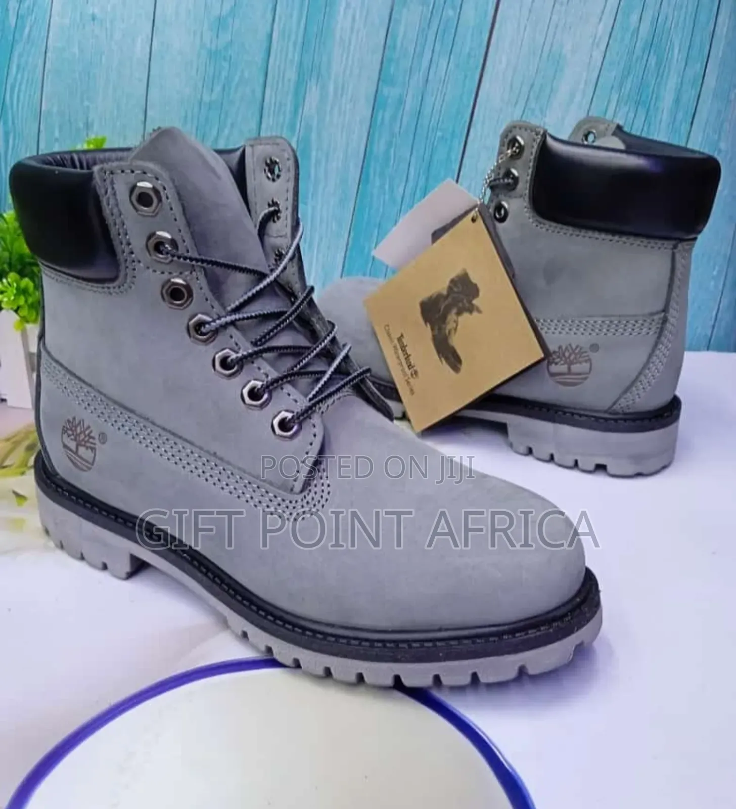 Grey Timberlands Boots for Men