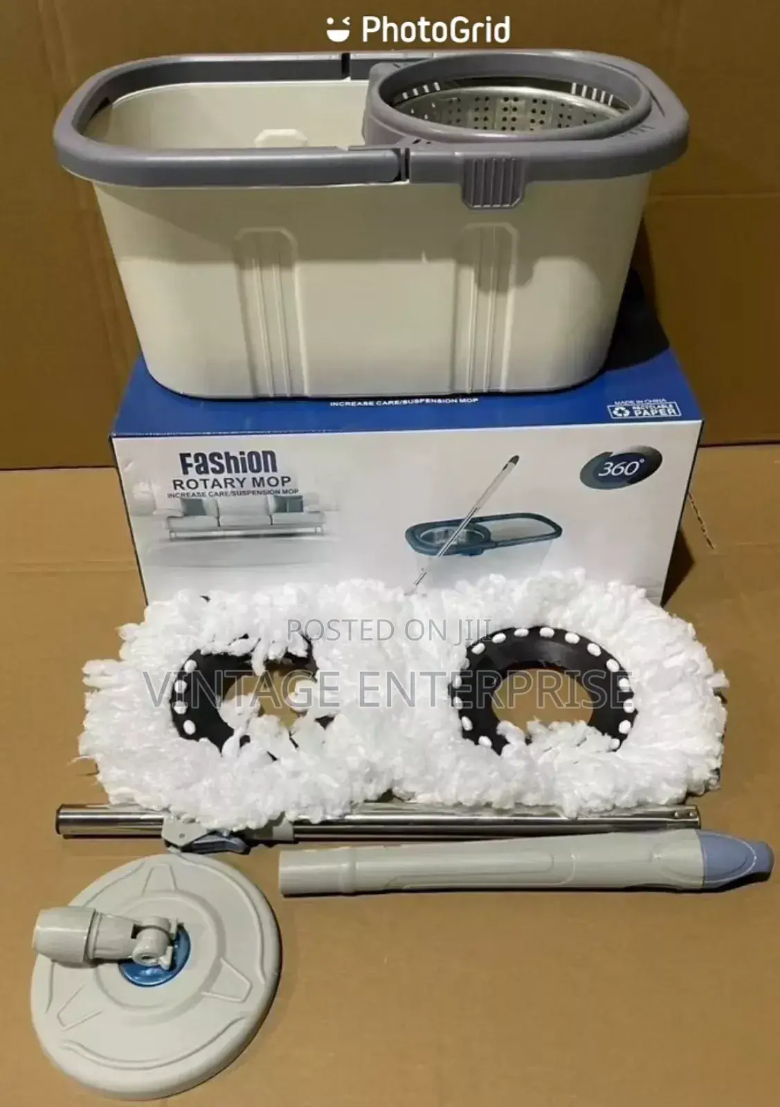 Quality Bucket Washer With Spin Cleaning Mop ••√