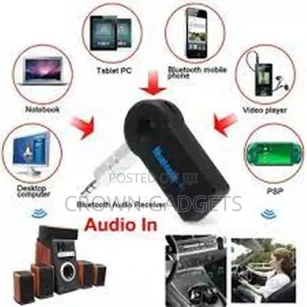 Bluetooth Aux Jack Audio Receiver Adapter