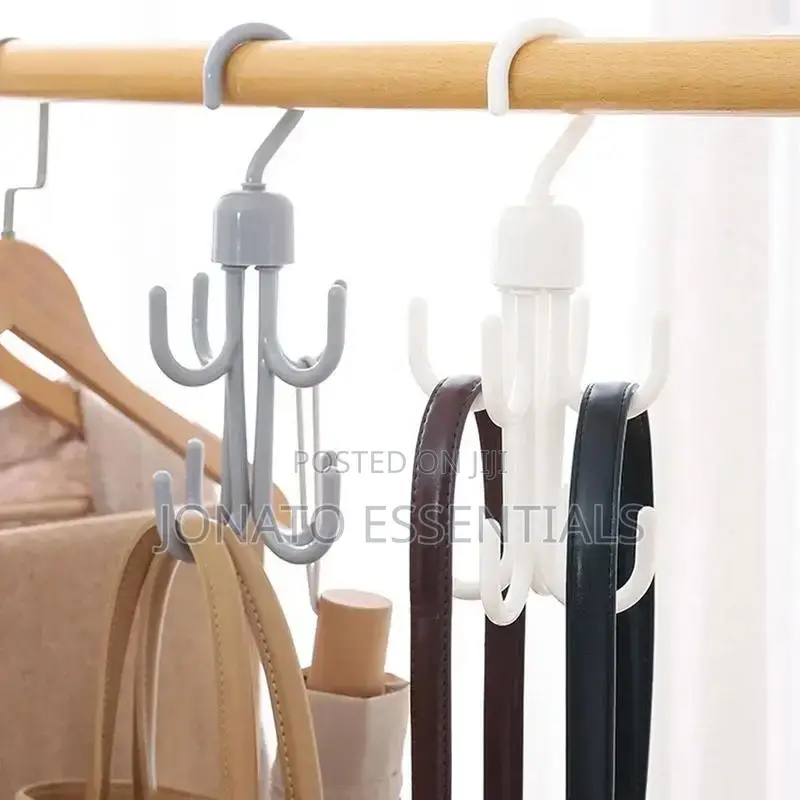 4 Claws Rotating Tie and Belt Hanger