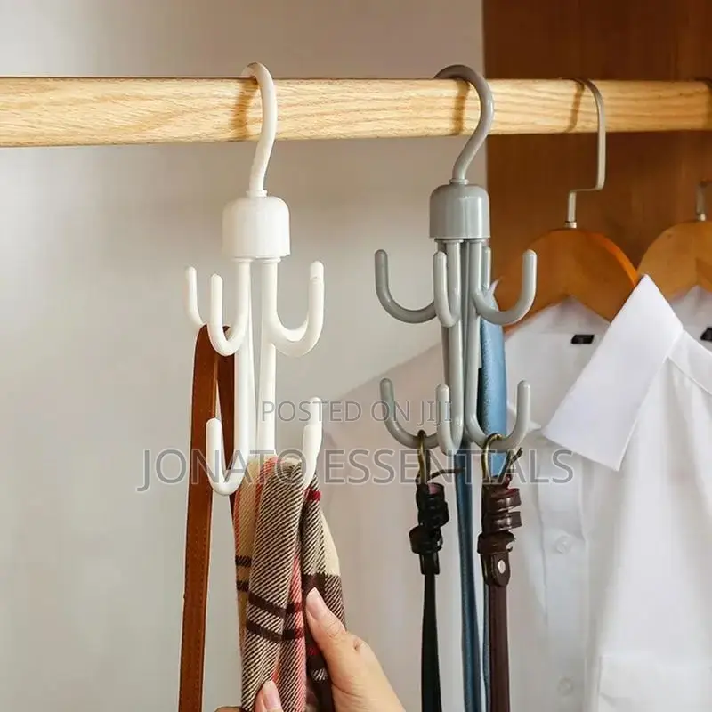 4 Claws Rotating Tie and Belt Hanger