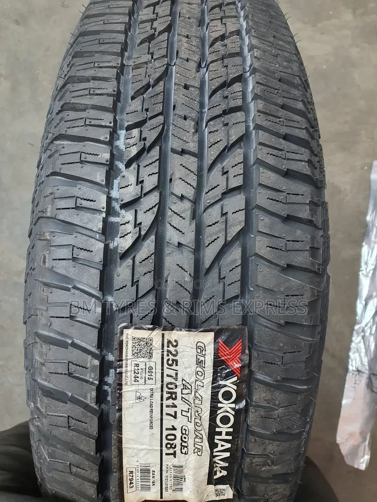 225 /70 R17 YOKOHAMA TYRES (Thailand)