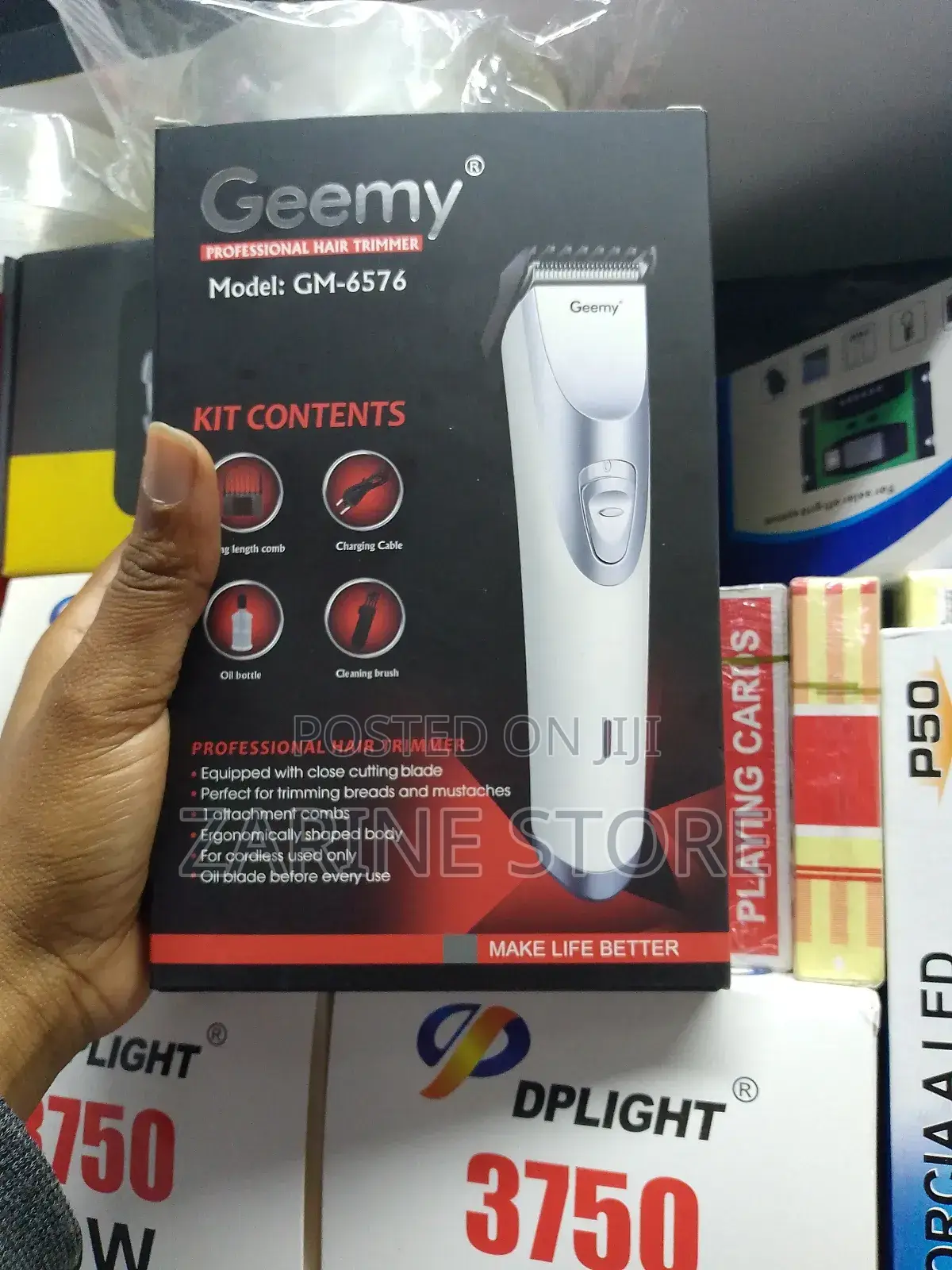 Geemy Professional Trimmer With Silver Pd Alloy Motor