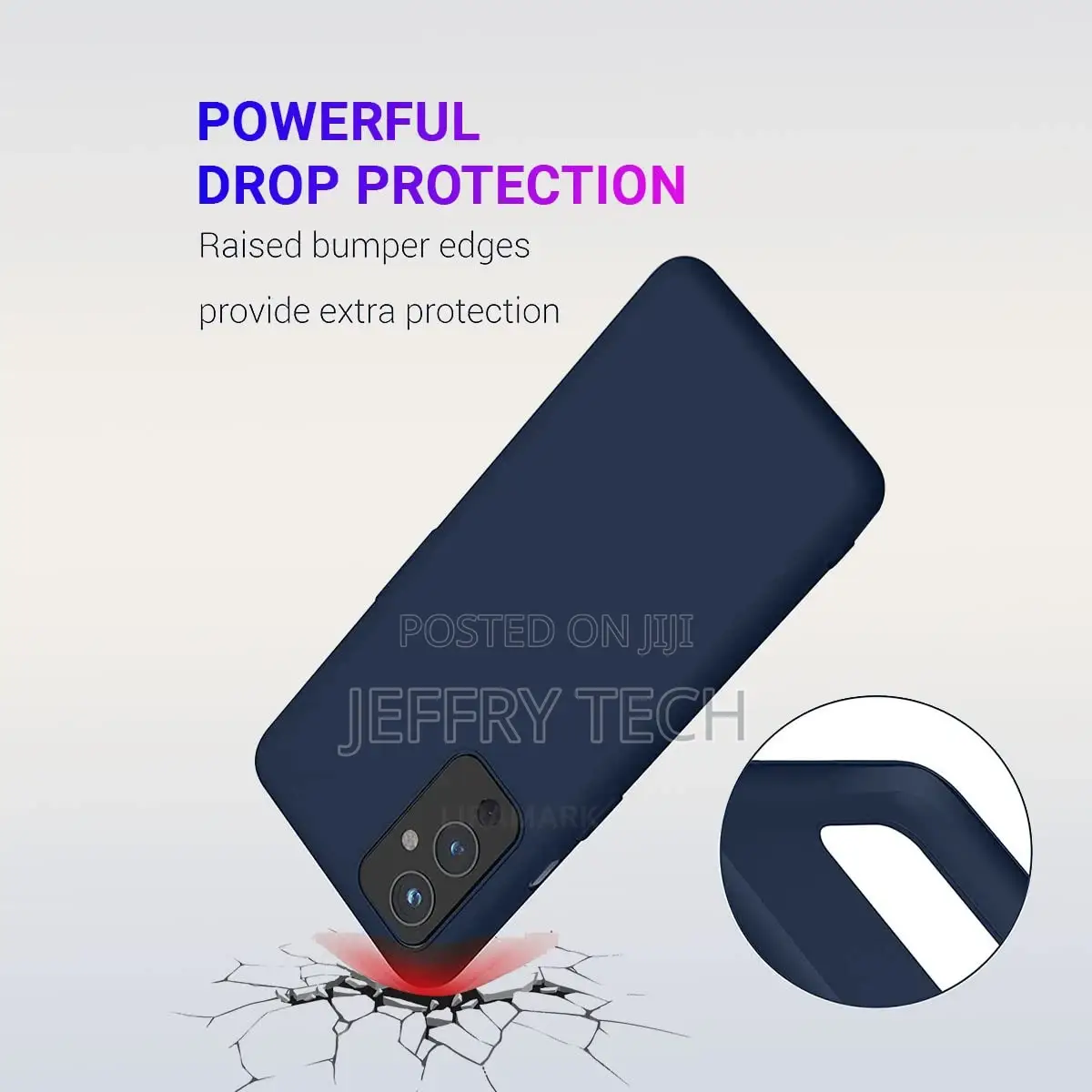 Silicone Soft Back Cover Case for Oneplus 9/1+9 (Midnight Bl