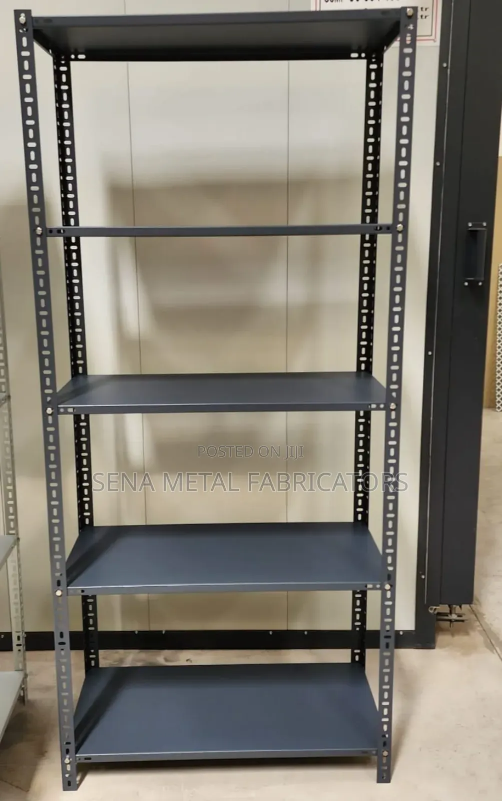 High-Quality Powder-Coated Metal Storage Shelves.