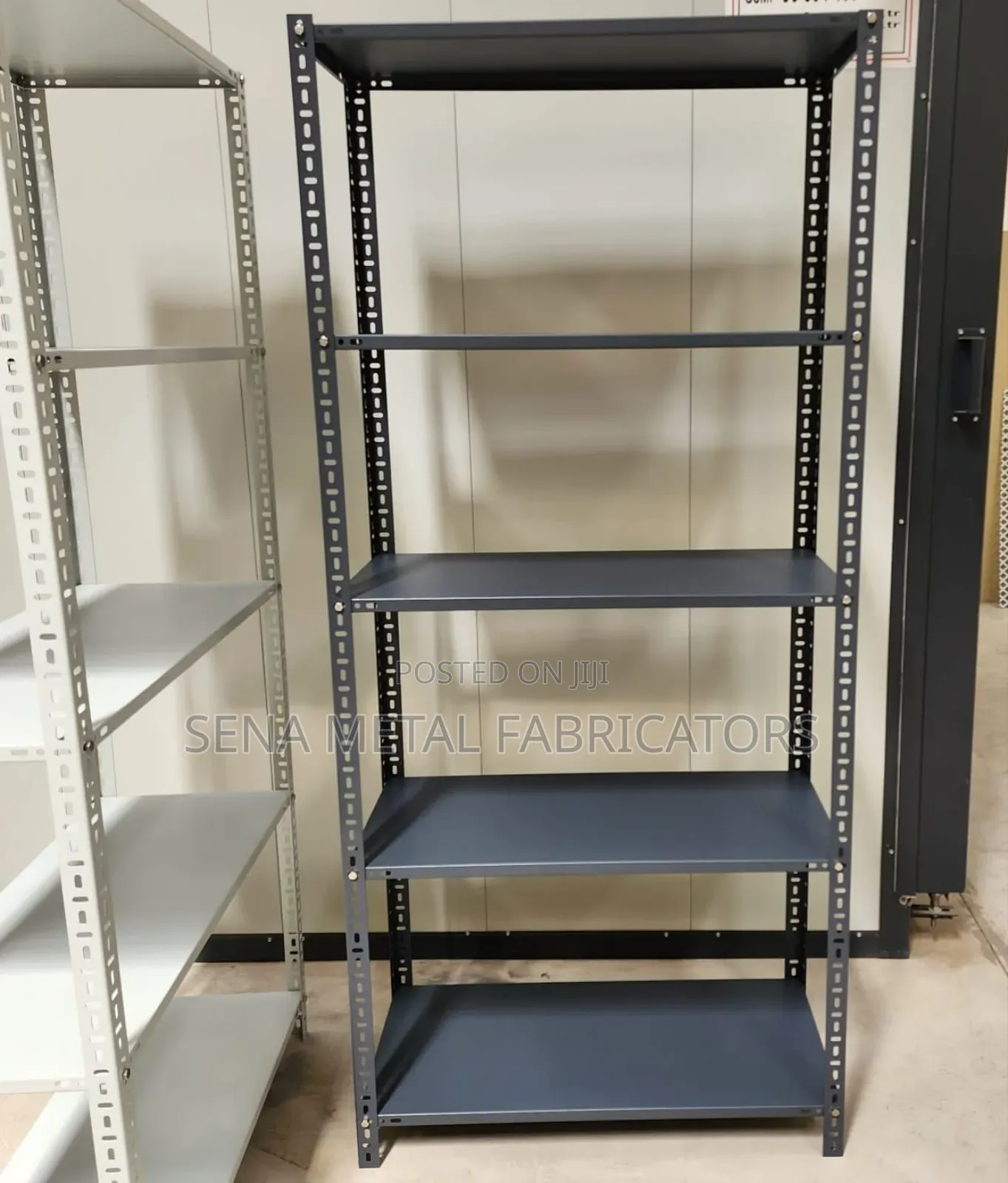 High-Quality Powder-Coated Metal Storage Shelves.
