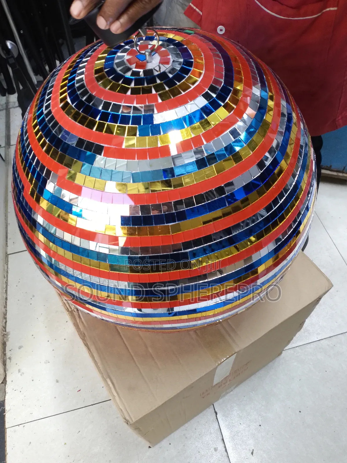 Multicolored Mirror Ball 50cm