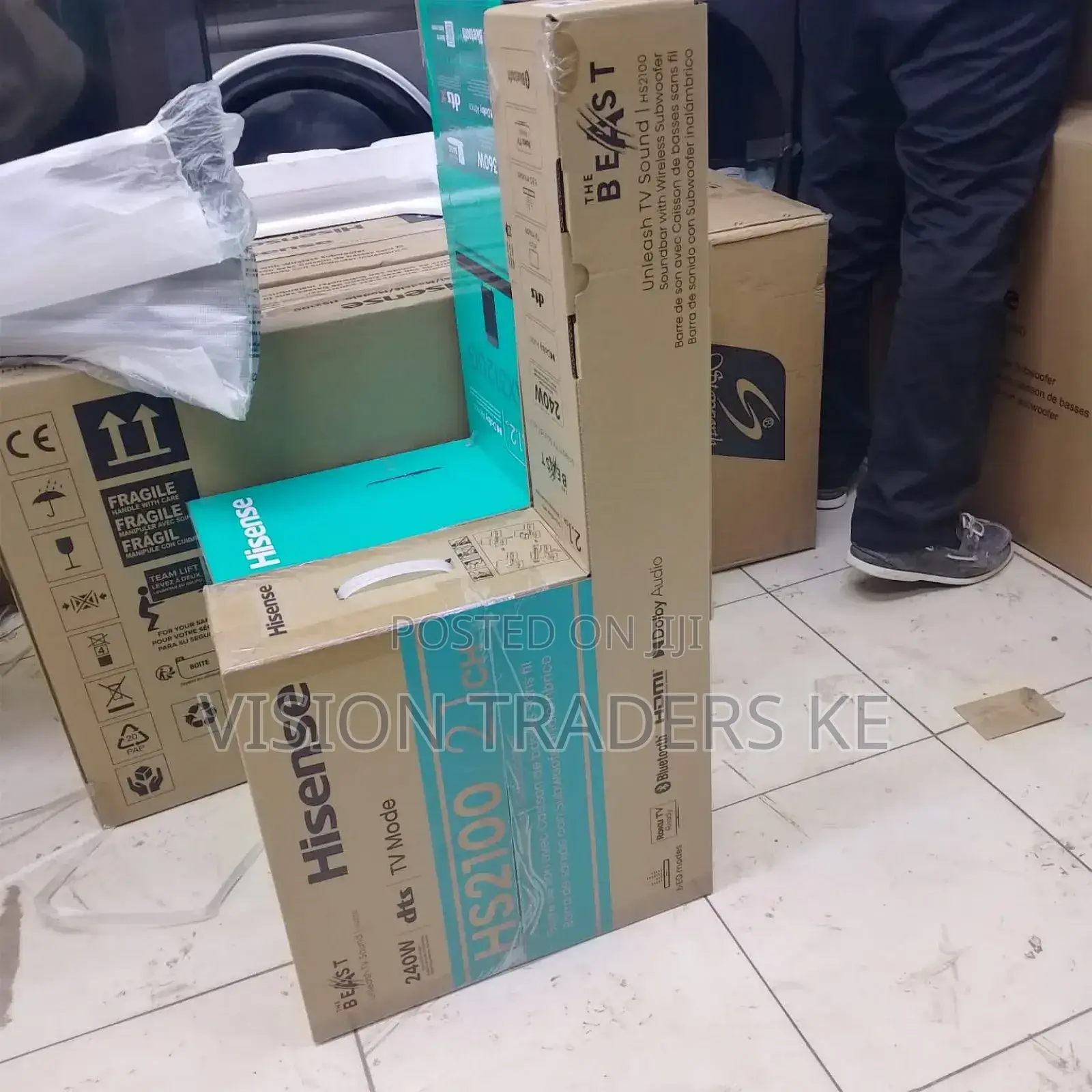 Hisense Soundbar Hs2100 240watts Dolby Audio "THE BEAST"
