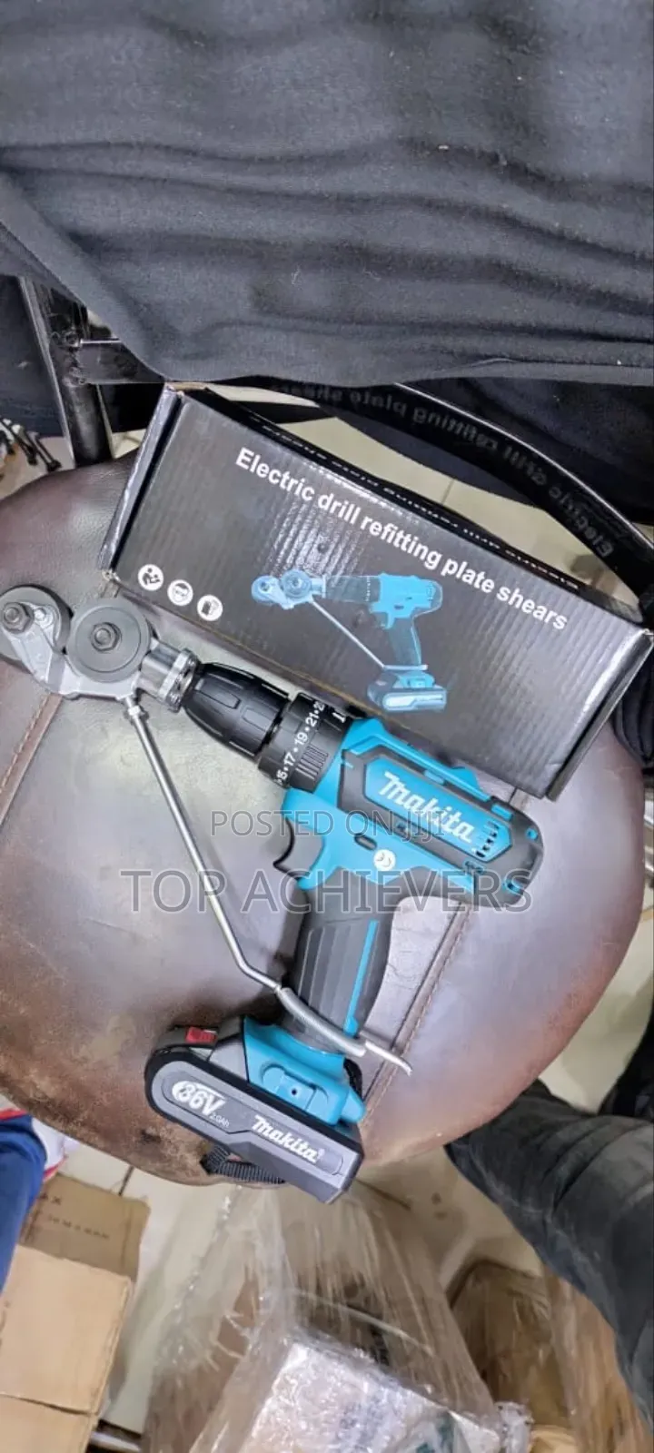 Electric Shears Cutter With a Drill