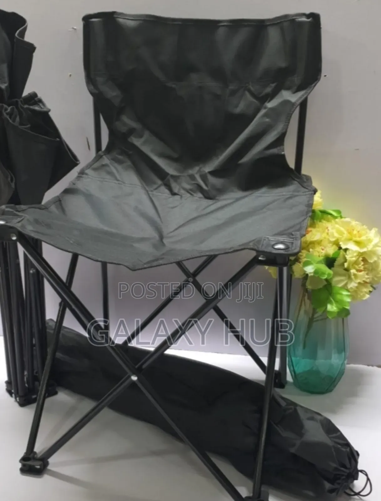 Black Foldable Camping Chairs