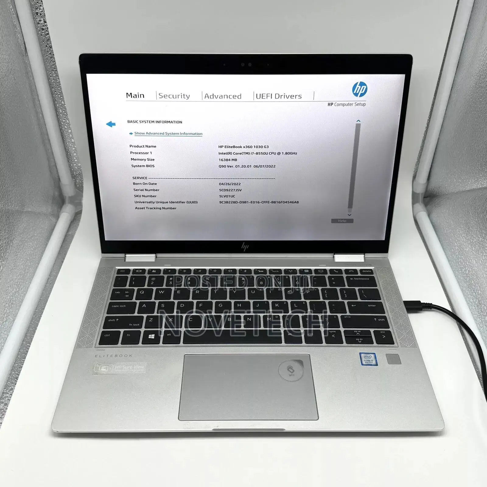 Laptop HP EliteBook X360 1030 G3 16GB Intel Core I7 SSD 512GB