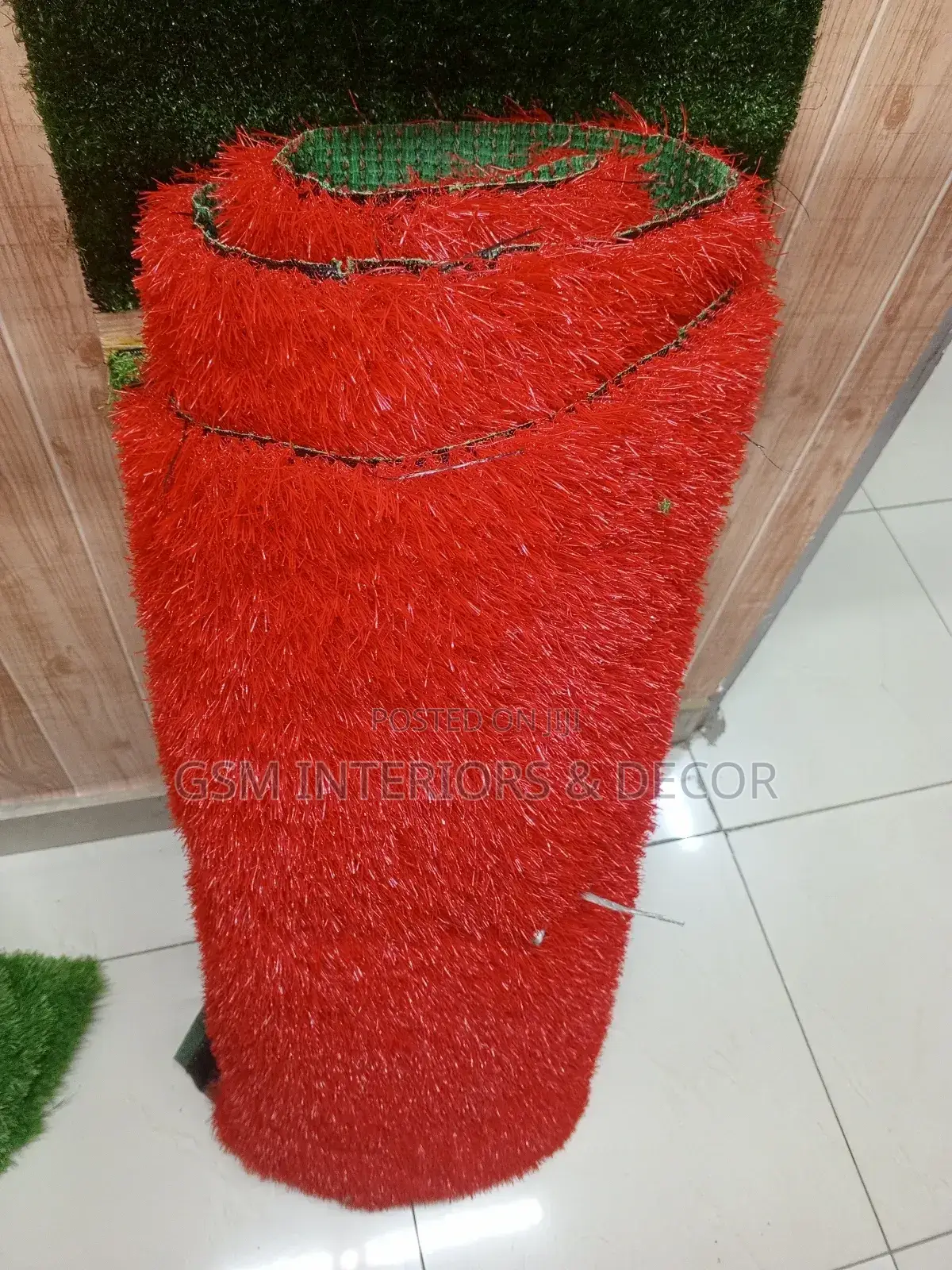 35mm Red Grass Carpet Red Turf Grass Carpet