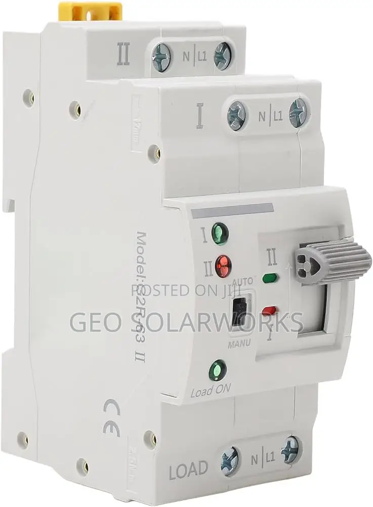 63a 2 Pole Din Rail Automatic Changeover /Transfer Switch
