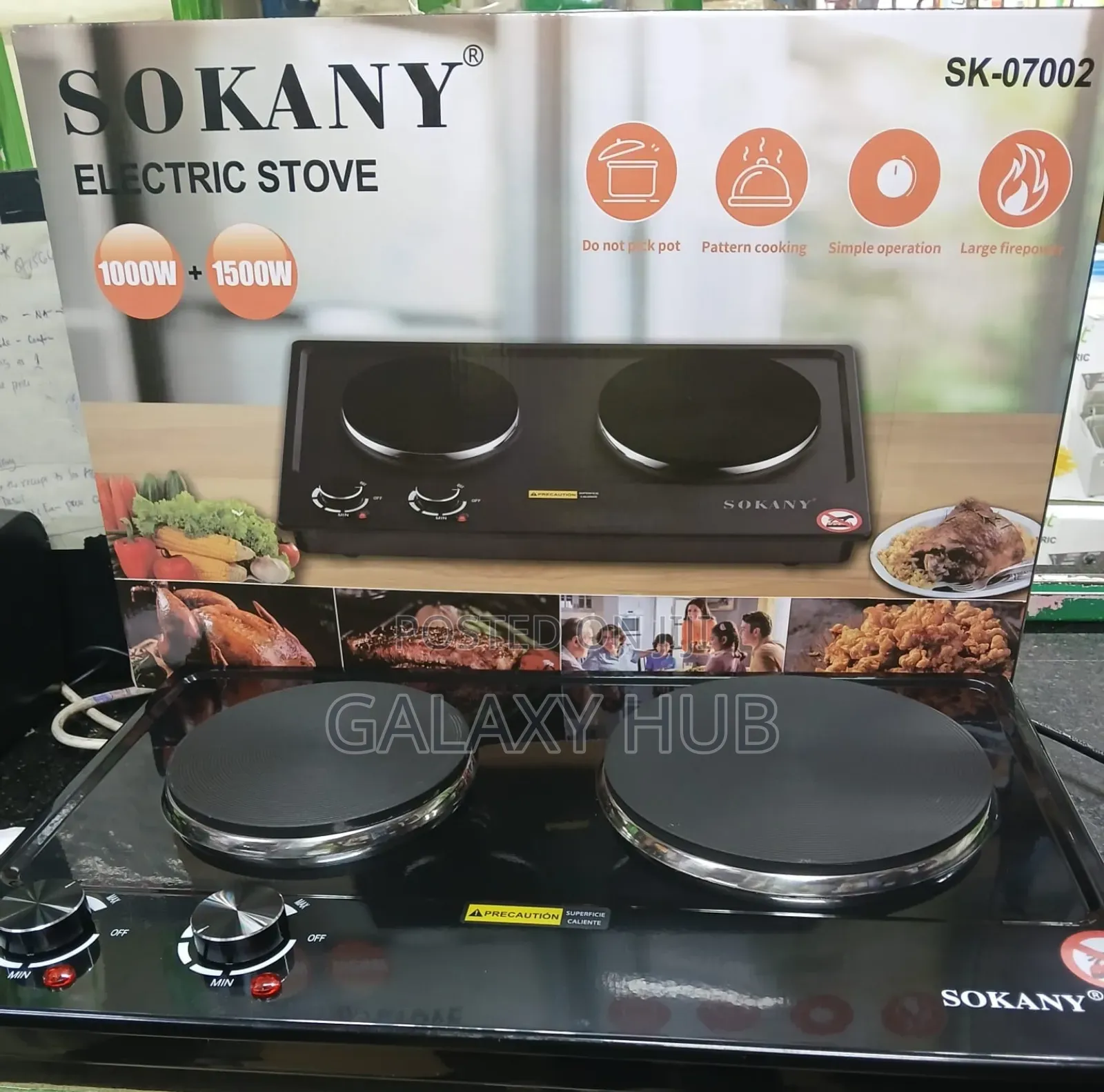Sokany 1500watts Electric Double Hot Plate