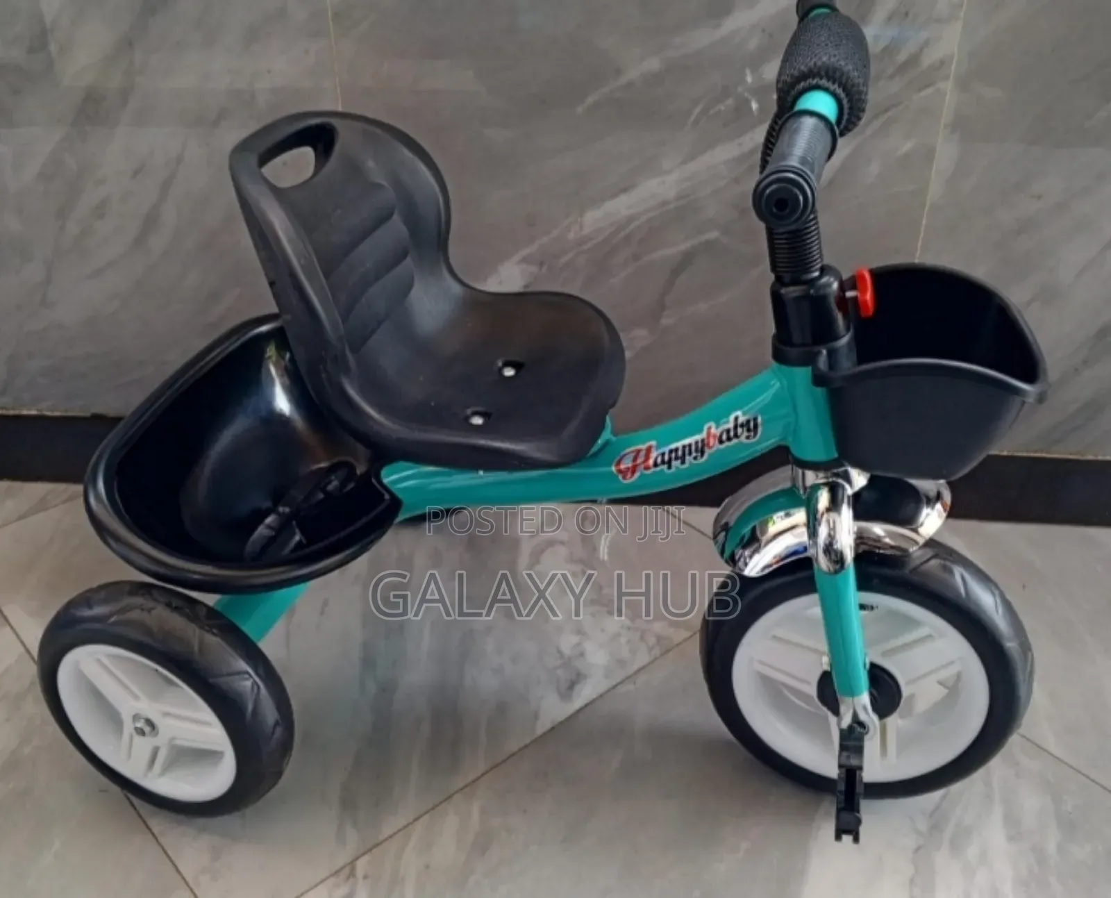 Blue Kids Tricycle With Carriers