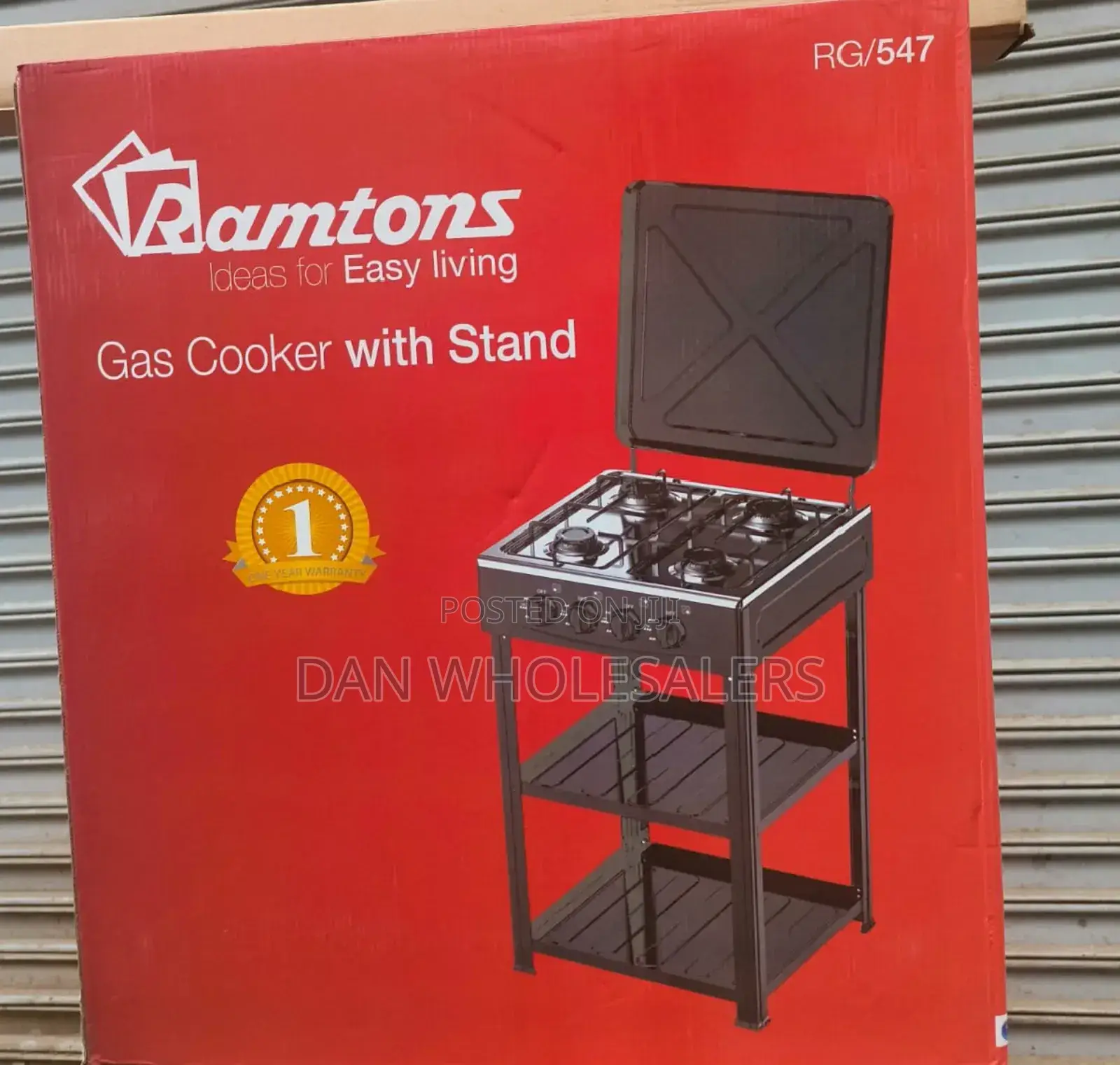 Ramtons 4 Burner Storage Shelves