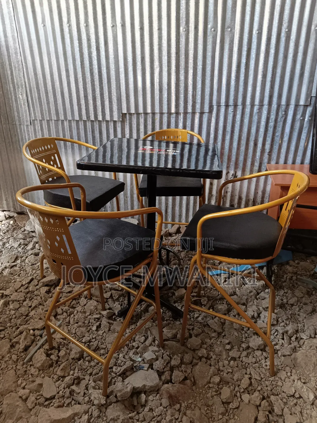 High Chairs Set, for Bar Powder Coated