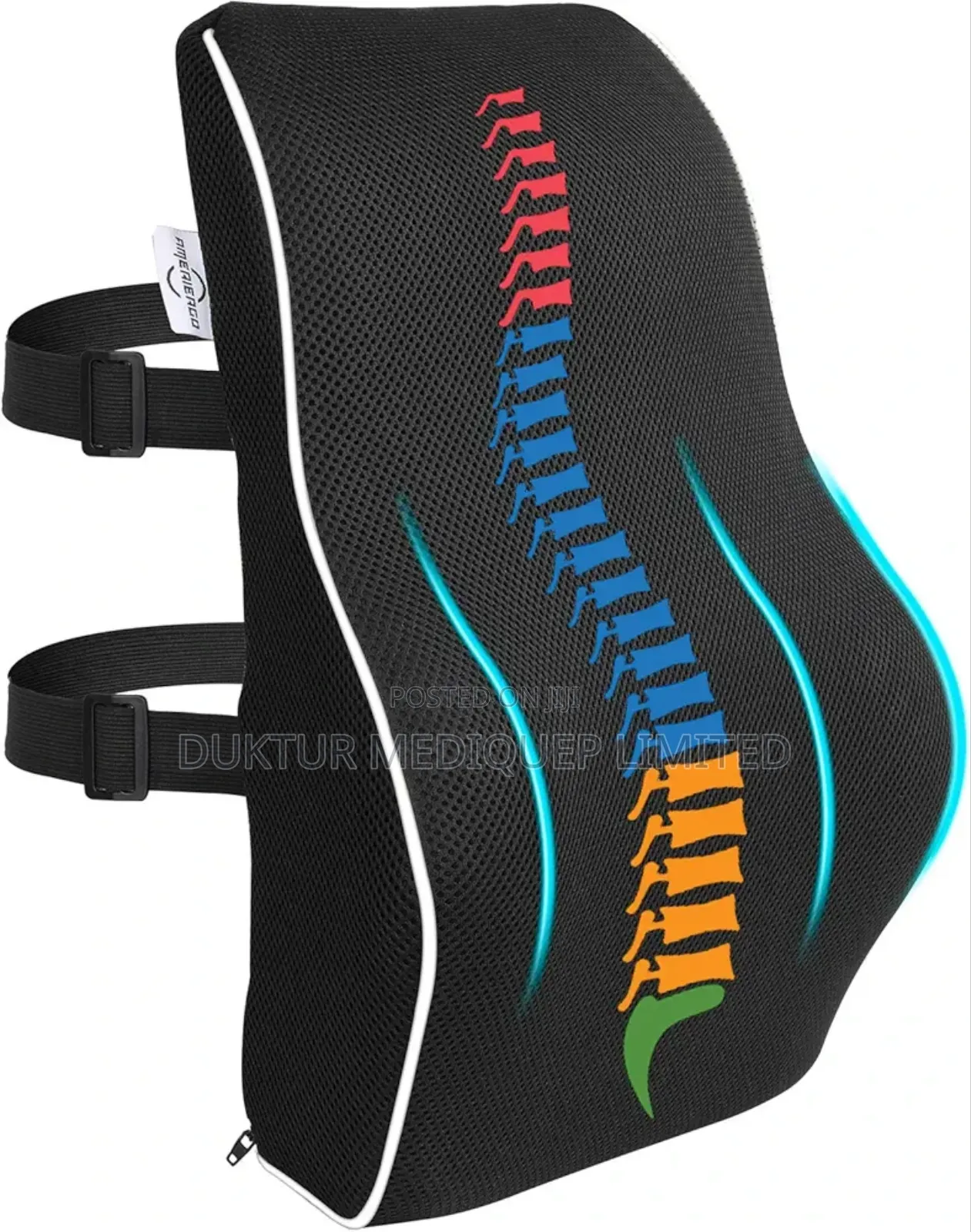 Ergonomic Memory Foam Back Cushion/ Lumber Support Pillow