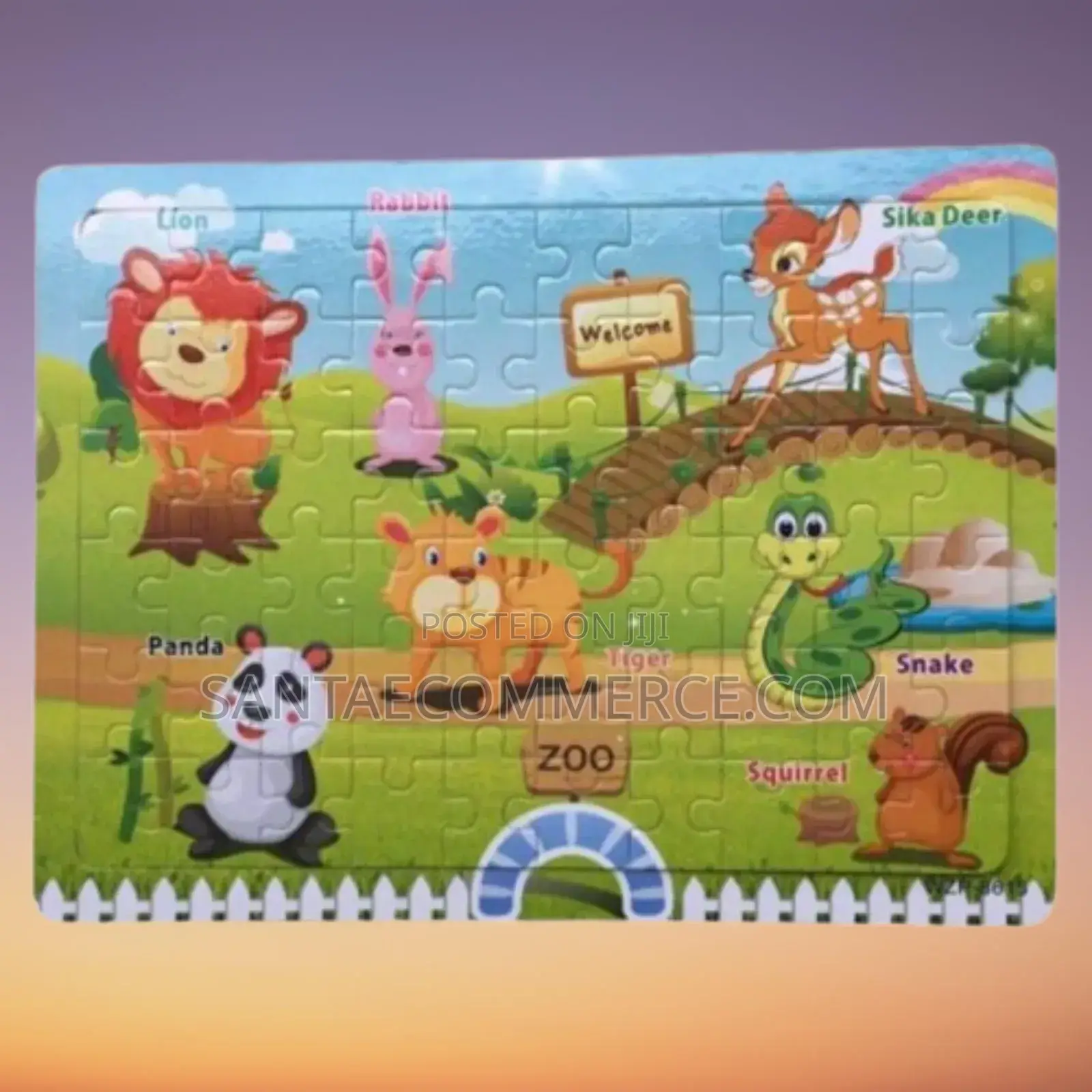 Zoo Wooden Puzzle Board