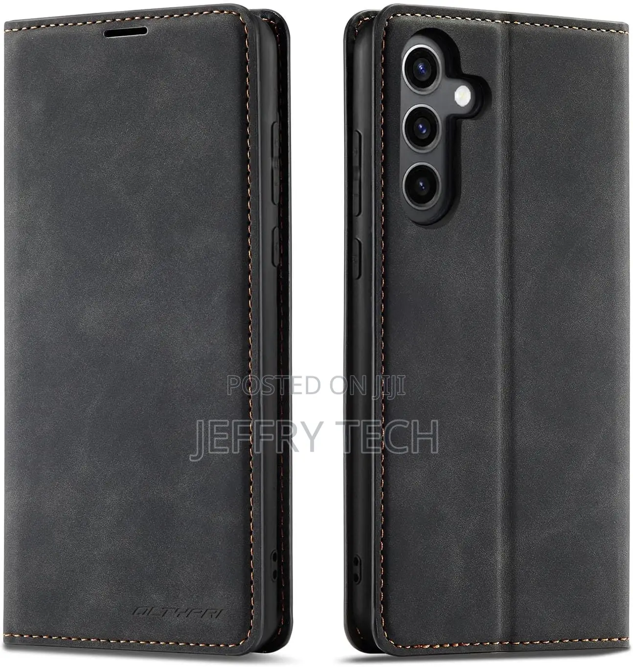 QLTYPRI Case for Samsung Galaxy S23 FE, Premium PU Leather C