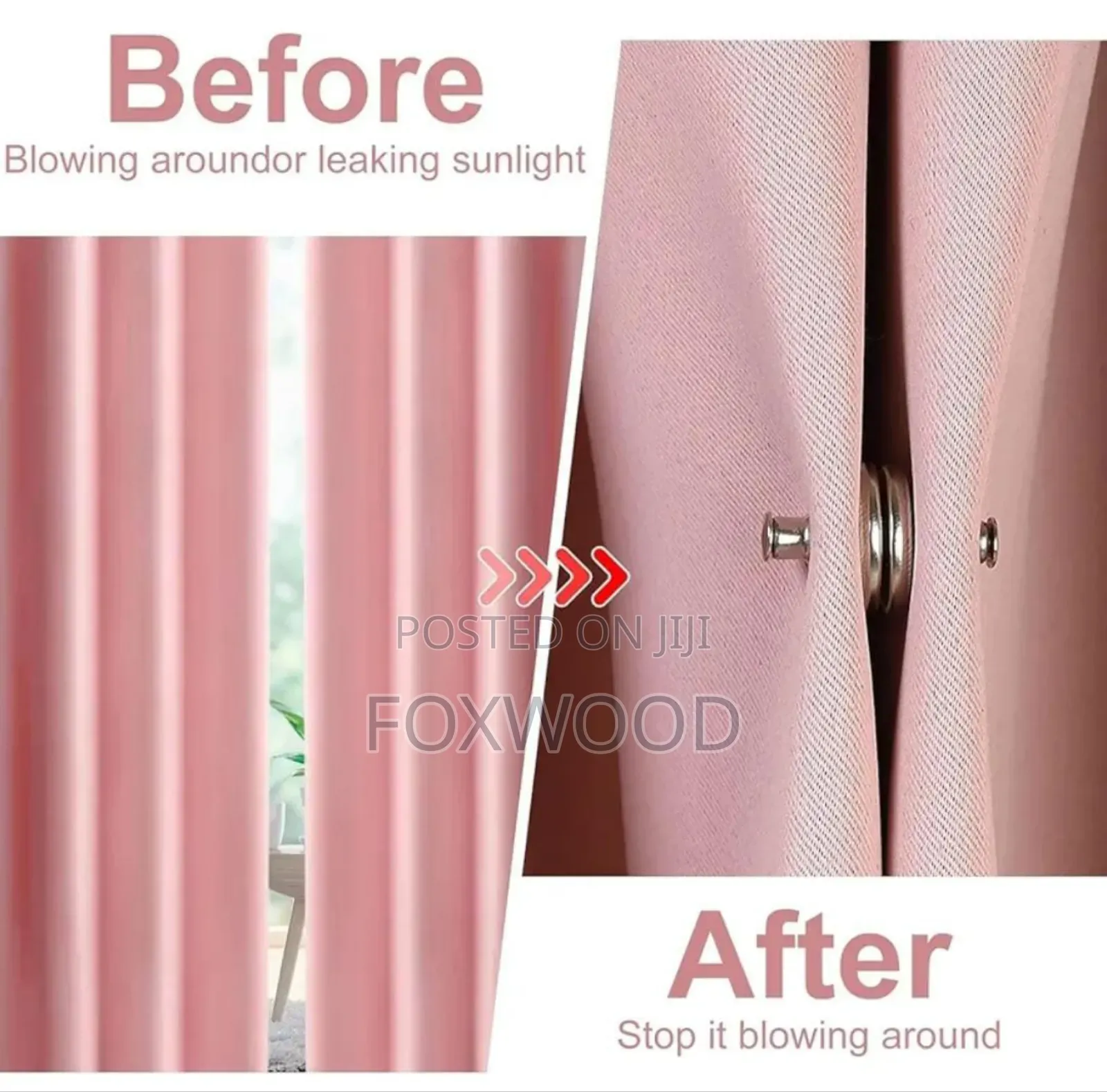 Magnetic Curtain Clips 3pairs