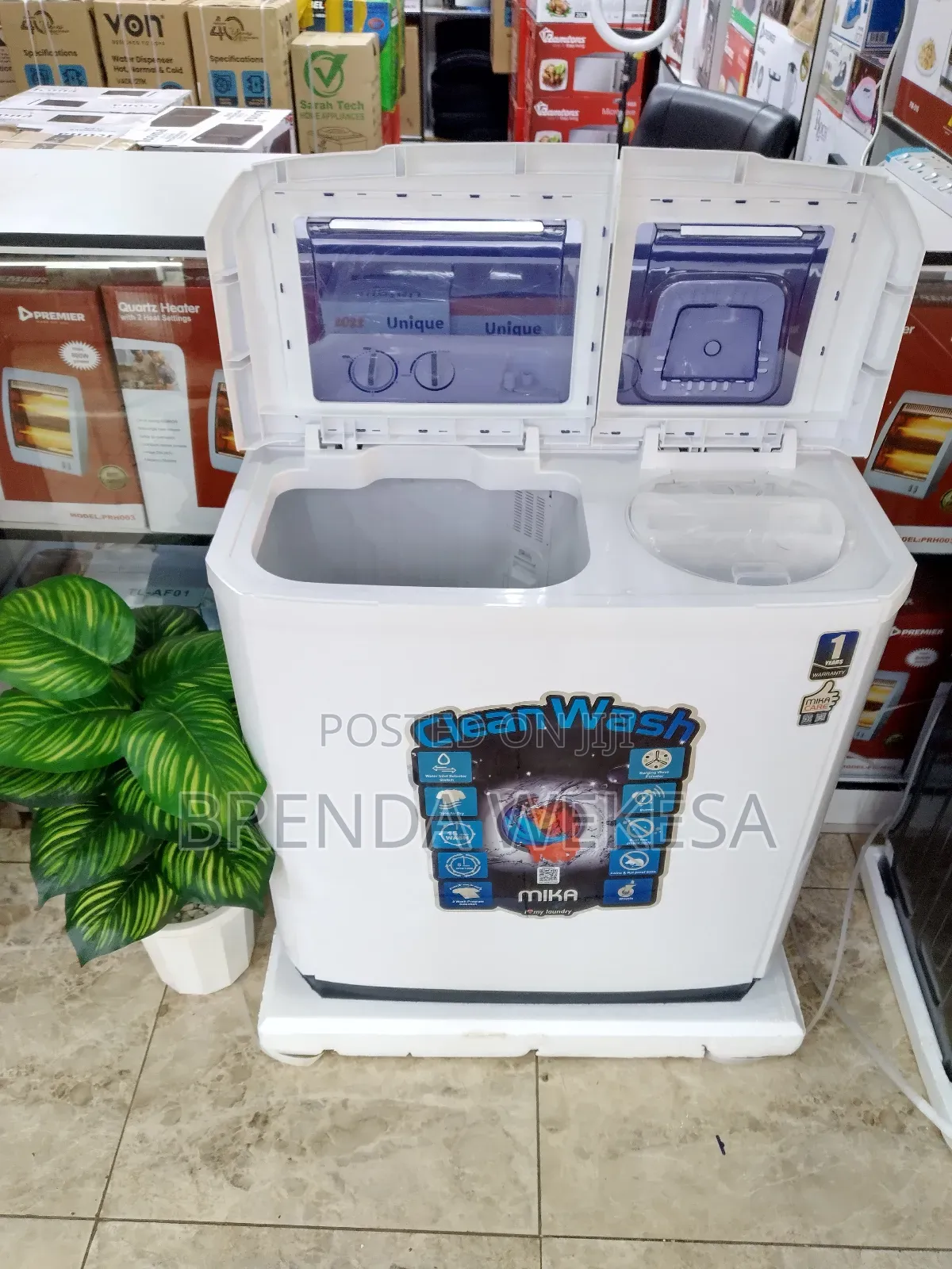 Mika 10kg Semi-Automatic Twin Tub Washing