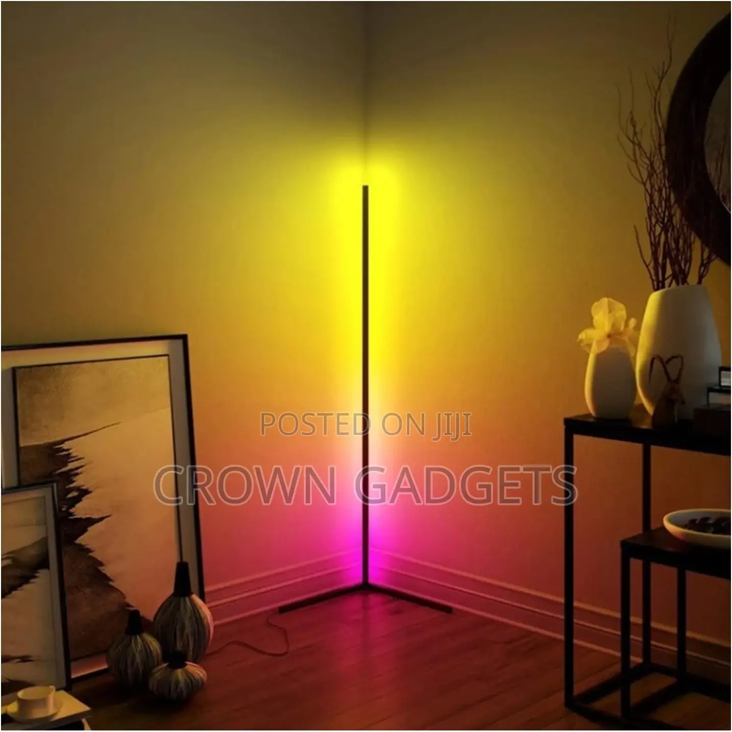 Minimalist Corner Dimmable Floor Lamp With Remote Control