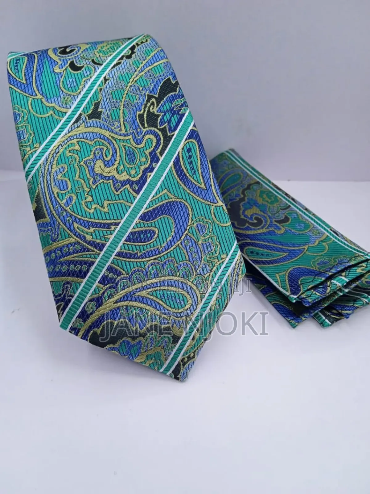 Green Floral Ties