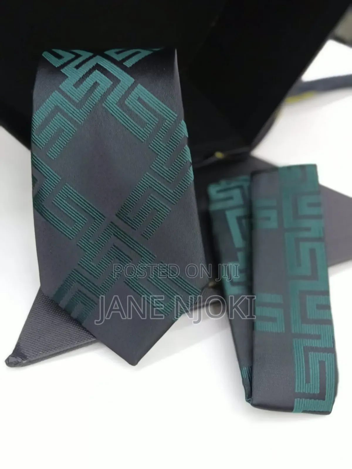 Green Floral Ties